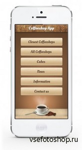 PSD Web Design - Coffeshop Mobile Menu