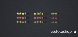 PSD Web Design - Stars Ratings