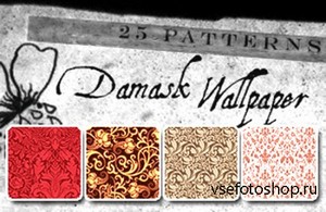  Patterns Damask Wallpaper