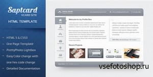 ThemeForest - Saptcard Vcard HTML5 Template - RIP