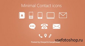 PSD Icons - Minimal Contact