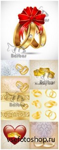 Gold rings for the newly married /    