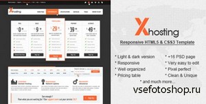 ThemeForest - Xhosting Responsive HTML5 & CSS3 Template - RIP