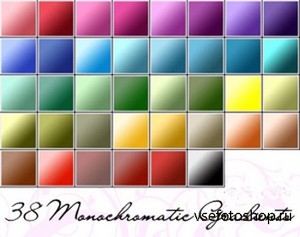 Monochromatic Gradients