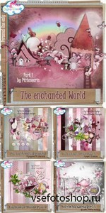 Scrap Set - The Enchanted World PNG and JPG Files
