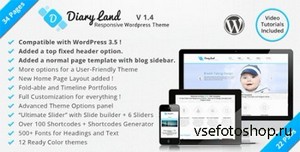 ThemeForest - DiaryLand v1.0 - Corporate Wordpress Responsive Theme - FULL