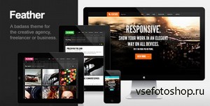 ThemeForest - Feather v1.2 - Responsive Portfolio WordPress Theme