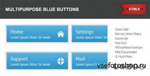 CodeCanyon - Multipurpose Blue Buttons