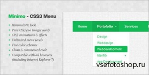 CodeCanyon - Minimo - CSS3 Menu