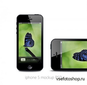 SmartPhone PSD Source - iPhone 5 Mockup