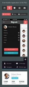 PSD Web Design - Mobile Application UI Kit