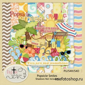 Scrap Set - Popsicle Smiles PNG and JPG Files