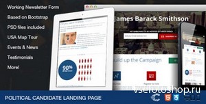 ThemeForest - Political Candidate - Responsive Landing Page - RIP