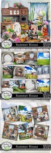 Scrap Set - Summer House PNG and JPG Files