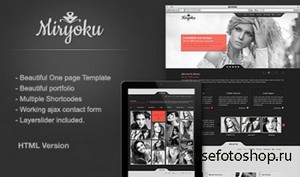 ThemeForest - Miryoku One Page Template HTML Version - RIP