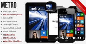 ThemeForest - Metro Mobile Premium HTML Mobile Template v1.3