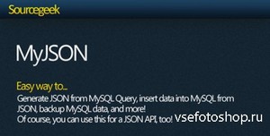 CodeCanyon - MyJSON - Work with MySQL + JSON