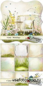 Scrap Set - Lazy Morning PNG and JPG Files