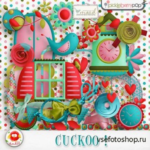 Scrap Set - Cuckoo ! PNG and JPG Files