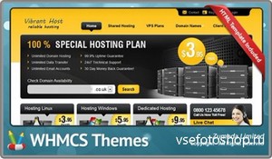 Vibrant Host - Version 5.0 WHMCS 5.x Template