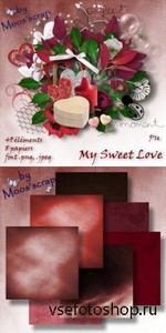 Scrap Set - My Sweet Love PNG and JPG Files
