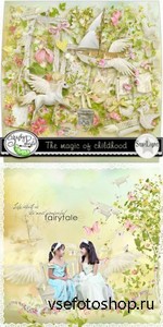 Scrap Set - The Magic of Childhood PNG and JPG Files