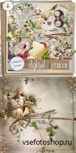 Scrap Set - Delightful Afternoon PNG and JPG Files