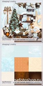 Scrap Set - It is Cold Outside PNG and JPG Files