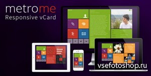 ThemeForest - metroMe - Responsive vCard - RIP