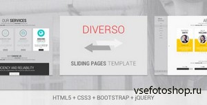 ThemeForest - Diverso - Bootstrap Responsive Sliding Pages - RIP