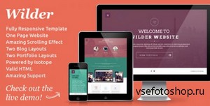 ThemeForest - Wilder - Flat One Page Responsive Website Template - RIP