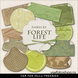 Scrap-kit - Forest Life Labels