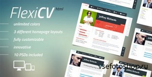 ThemeForest - FlexiCV - Responsive vCard Template (Multipurpose) - RIP