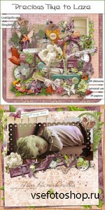 Scrap Set - Precious Time to Laze PNG and JPG Files