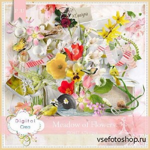 Цветочный скрап-комплект - Meadow of Flowers