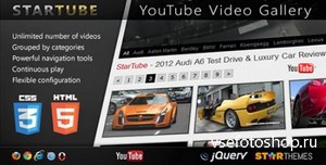 CodeCanyon - StarTube - YouTube Video Gallery Powered by jQuery - RIP