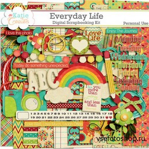 Scrap Set - Everyday Life PNG and JPG Files