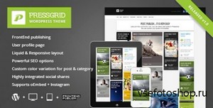 ThemeForest - PressGrid v1.5 - Frontend publishing & Multimedia Theme