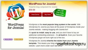 CorePHP - WordPress for Joomla v3.3, 3.5 for Joomla 2.5 - 3.x
