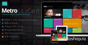 ThemeForest - Metro Overlay Responsive vCard -Metro UI vCard - RIP