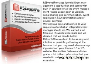 RSEvents!Pro 1.0.0 Rev 4 for Joomla 2.5 - 3.x