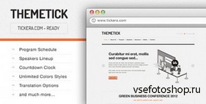 ThemeForest - Themetick v1.6 - Event Management Wordpress Theme