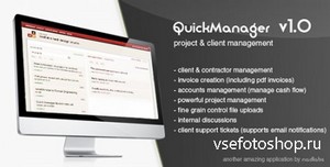 CodeCanyon - quickmanager v1.0.4 - project & client manager