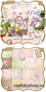 Scrap Set - Scent of Summer PNG and JPG Files