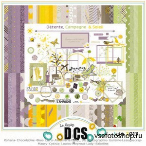 Scrap Set - Detente, Campagne and Soleil PNG and JPG Files