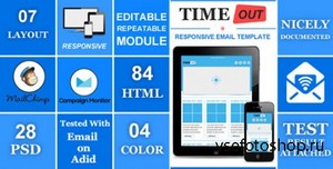 ThemeForest - TIMEOUT - Responsive Professional Email Template - RIP