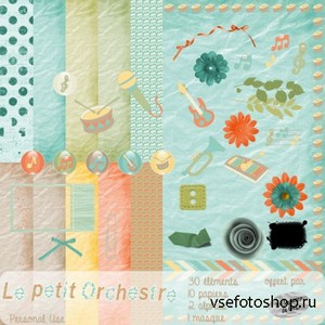 Scrap Set - Le Petit Orchestre PNG and JPG Files