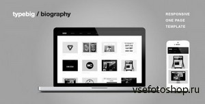 ThemeForest - Biography - Responsive One Page Template - RIP