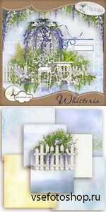 Scrap Set - Whisteria PNG and JPG Files