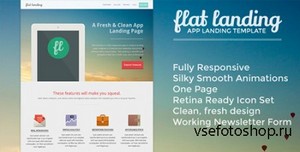 ThemeForest - Flat Landing - Responsive Product Landing Template - RIP